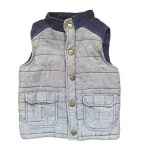Oshkosh Genuine Kids Boys Size 3T Blue Puffer Vest